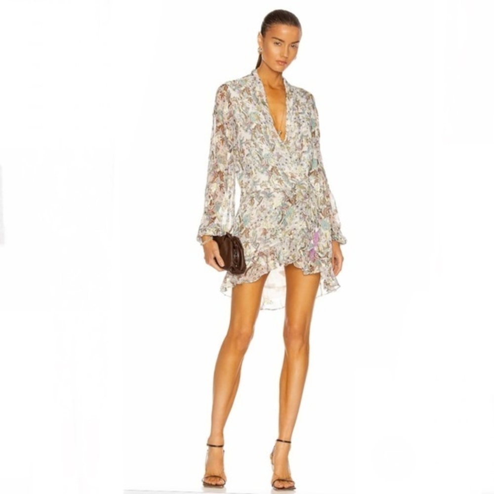 ROCOCO SAND Braw Wrap Mini Dress